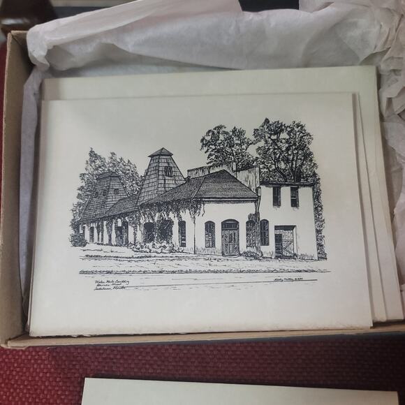 VINTAGE set 8 Sentimental Journeys Stationery Tallahassee landmarks Kathy Mitton - Picture 1 of 8